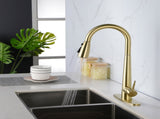 Gold Kitchen Faucets with Pull Down Sprayer, Kitchen Sink Faucet with Pull Out Sprayer,Fingerprint 93404954