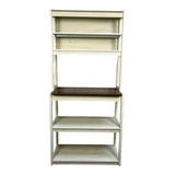 31.50" White and Rustic Brown color 5-Tier Bakers Rack for Kitchen with Storage, Coffee Bar, Kitchen W1412P230431