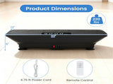 Black Full Body Vibration Plate Exercise Machine, 10 Adjustable Speed Levels with Remote Control & 13013998