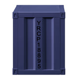 Blue Nightstand with Open Shelf B062P185672