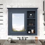 30'' x 28'' Medicine Cabinet, Wall Mounted Bathroom Storage Cabinet, Modern Bathroom Wall Cabinet WF318452AAC