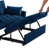 4 in1 Loveseat Sofa Bed Armrests & Storage Pockets, Multi-Function Tufted Pull-out Sofa Bed W2186P166129
