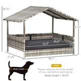 ZNTS Dog Bed/ Dog House / Rattan Pet Sofa （Prohibited by WalMart） 76266078