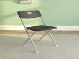 Resin Seat & Back Folding Chair, Black, 4-Pack 92565734