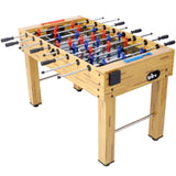 ZNTS 54-Inch Hurricane Foosball Table for Family Game Rooms with Light Cherry Finish, Analog Scoring and W465P164158