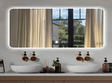 48x32in Frameless bathroom mirror with light, LED backlit mirror, tri-color dimming, anti-fog W2709P268893