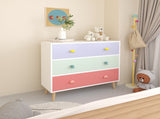 Kids 3 Drawer Dresser, Baby Nightstand for Bedroom, Storage Cabinet for Toddler Child for Living 25977899