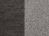 Set of 2 Dining Chairs with Fabric Upholstered Seat, Dark Grey B016P227268