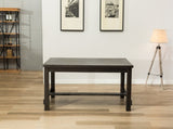 Lotusville Antique Black Finish Rectangular Wood Dining Table T2574P165162