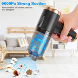 ZNTS 120W 9000PA Cordless Handheld Vacuum Cleaner w/ Searchlight Portable Rechargeable Car Auto Home 05372127