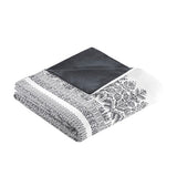 King/Cal King 3 Piece Cotton Duvet Cover Set with Chenille Tufting B03596502