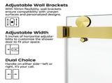 60*76" Frameless Double Sliding Shower Door, Double Shower Door, 3/8 SGCC Tempered Glass, 35391285