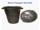 (2 pack)32 Gallon Heavy Duty Injection Molded Trash Can 73385205