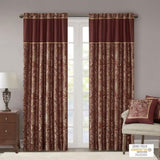 Jacquard Curtain Panel Pair B03598094