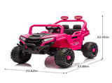 12V 2WD Kids Ride On UTV W/ 2.4G PC,Anti-Collision Bar,High Chassis,Anti-Slip Wheels & 4-Wheel W1578P343328