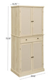 ZNTS 4 Door Cabinet with 1 Drawer, with 4 Adjustable Inner Shelves, Storage Cabinet W68894703