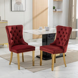 ZNTS Nikki Collection Modern, High-end Tufted Solid Wood Contemporary Velvet Upholstered Dining Chair W1143P151484