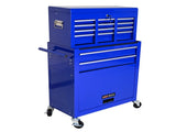 High Capacity Rolling Tool Chest with Wheels and Drawers, 8-Drawer Tool Storage Cabinet--BLUE-Does 57463151