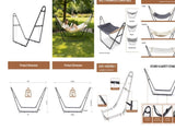 Double-Barrel Stand Only, Heavy Duty Iron Frame for Alls, Easy Assembly 73338427