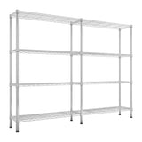 58''W Adjustable Storage Shelves 1200LBS NSF Wire Shelving Unit 4 Tier Metal Shelving for Storage 17635992