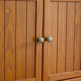 72.4" Tall Storage Cabinet Tall Storage Cabinet with 8 Doors and 4 Shelves ,Bookshelf Living Room, W1758P211012