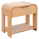 Modern One Drawer Waterfall Nightstand B035P203223