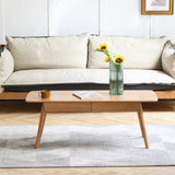 Center table Low Table 100% solid wood Top plate Desk Coffee table Width 100 x Depth 50 x Height 44 W1283121840
