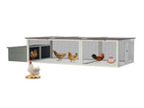 20.93ft Large Wooden Chicken Coop Outdoor Hen House with Nesting Box & Weatherproof Asphalt Roof, 79211579