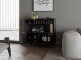 Wengue Bar Cabinet Wine Storage & Display B062P290228