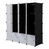 ZNTS 16 Cube Organizer Stackable Plastic Cube Storage Shelves Design Multifunctional Modular Closet 12112810