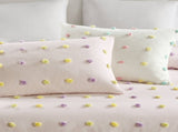 4PCS Twin/Twin XL Cotton Jacquard Pom Pom Comforter Set B035P341216