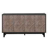 Mid Century Sideboard Buffet Cabinet with Solid Wood Legs 60" Kitchen Storage Cabinet Credenza with W1445P173033