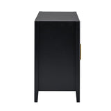 U-Style Accent Storage Cabinet Sideboard Wooden Cabinet with Metal Handles for Hallway, Entryway, WF300428AAB