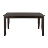 ZNTS Casual Dining Warm Merlot Finish 1pc Dining Table with Self-Storing Extension Leaf Strong Durable B01153764