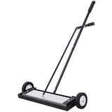 24'' Rolling Magnetic Pick-Up Sweeper, Heavy Duty Push-Type with Release, for Nails Needles Screws W46577094