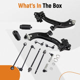 ZNTS 12pc Control Arm Suspension Kit with Ball Joint Tie Rod Set for Honda CR-V 07-11 05021006