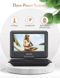 ZNTS DBPOWER 11.5" Portable DVD Player, 5-Hour Built-in Rechargeable Battery, 9" Swivel Screen Region 81468570