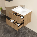 Goodyo 24" Wall-Mount Bathroom Vanity Cabinet Floating D16392630