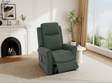 Manual Recliner 270&degSwivel Rocker Recliner Chair PU Leather Recliner with Massage and Heating, N763P363558F