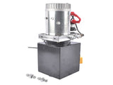 4 Quart Hydraulic Power Unit Double Acting Pump 3200 PSI 12V DC Dump Trailer Hydraulic Pump SAE 6 76629453