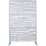 Outdoor & Indoor Privacy Metal Privacy 76" H48" W, Freestanding Decorative Privacy W465P193227