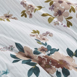 Full/Queen 5 Piece Cotton Floral Comforter Set with Throw Pillows B035128865