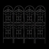 4 Pack Metal Garden Trellis 71" x 19.7" Rustproof Trellis for Climbing Plants Outdoor Flower Support W1586P268018