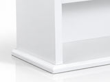 Bathroom Wall Cabinet with Vertical-Slatted MDF Doors and Painted Finish 22.13*5.12*23.03in White 34148523