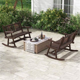 Wooden double rocking chair garden double sofa 69000504
