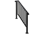 Matte Black Outdoor 3 Level Iron Handrail 45115631