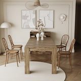 Modern Extendable Dining Table with Storage 78840209