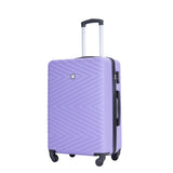 ZNTS luggage 4-piece ABS lightweight suitcase with rotating wheels, 24 inch and 28 inch with TSA lock, W284P149253