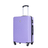 luggage 4-piece ABS lightweight suitcase with rotating wheels, 24 inch and 28 inch with TSA lock, W284P149253