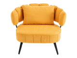 Decorative armchair with a spring seat cushion and slipcover, Chenille living room tub chair, W5188P462022